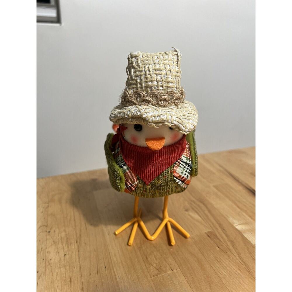 CVS Harvest Bird Figurine Autumn Hat EUC